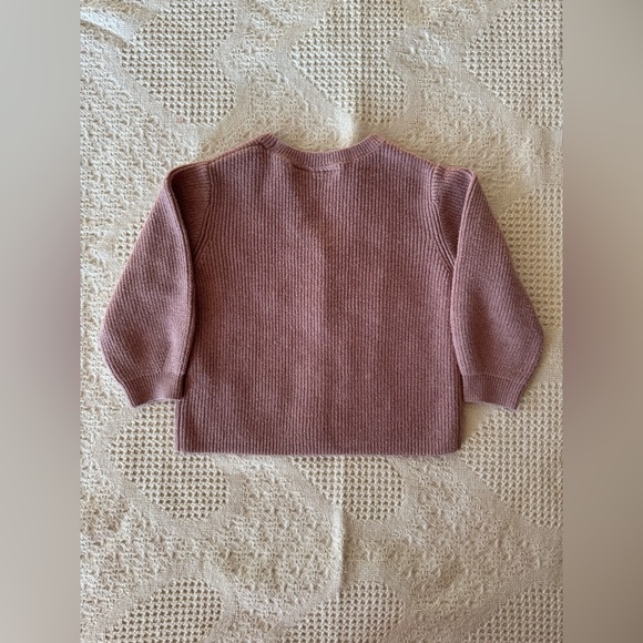 Zara Hand Embroidered Bow Cardigan 18-24 mths Cotton Blend - Picture 3 of 4